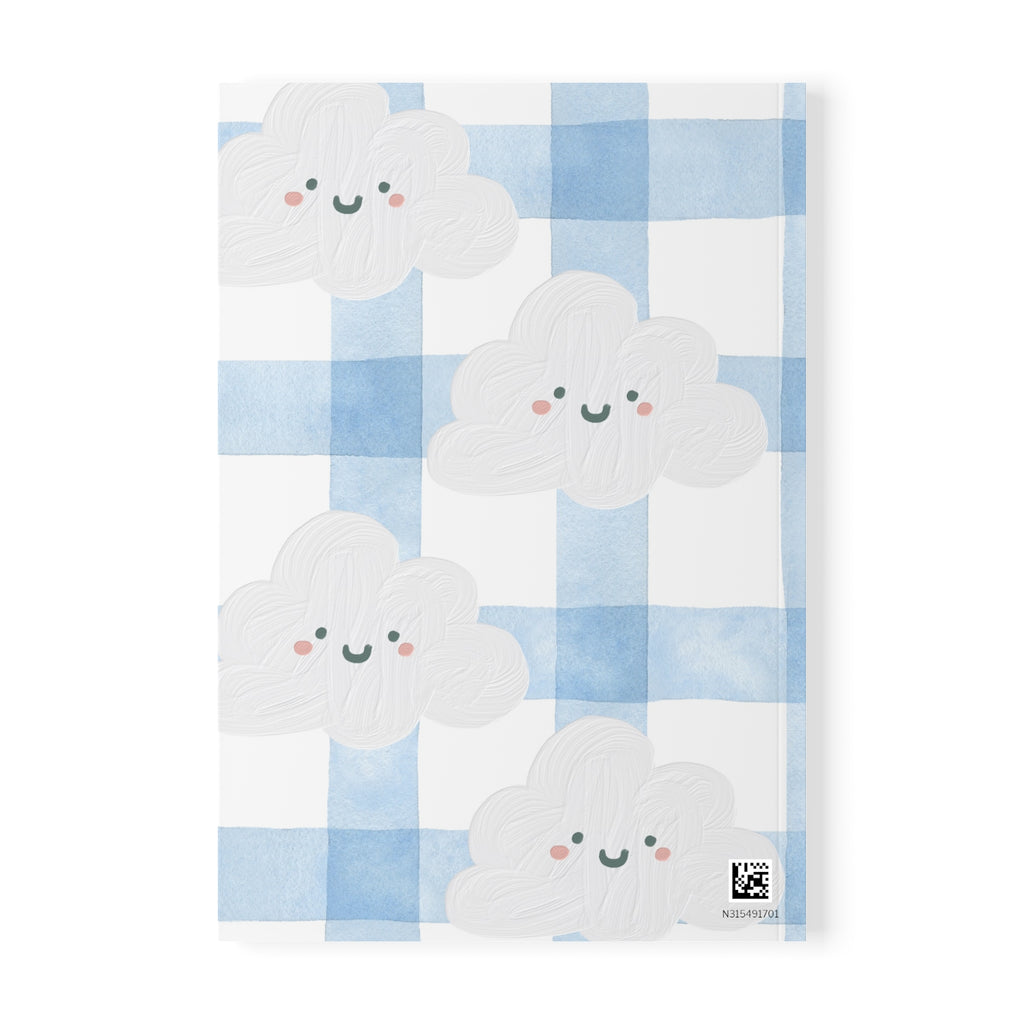 Blue Cloud Pattern A5 Notebook, Softcover Journal for Notes & Organization