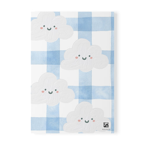 Blue Cloud Pattern A5 Notebook, Softcover Journal for Notes & Organization
