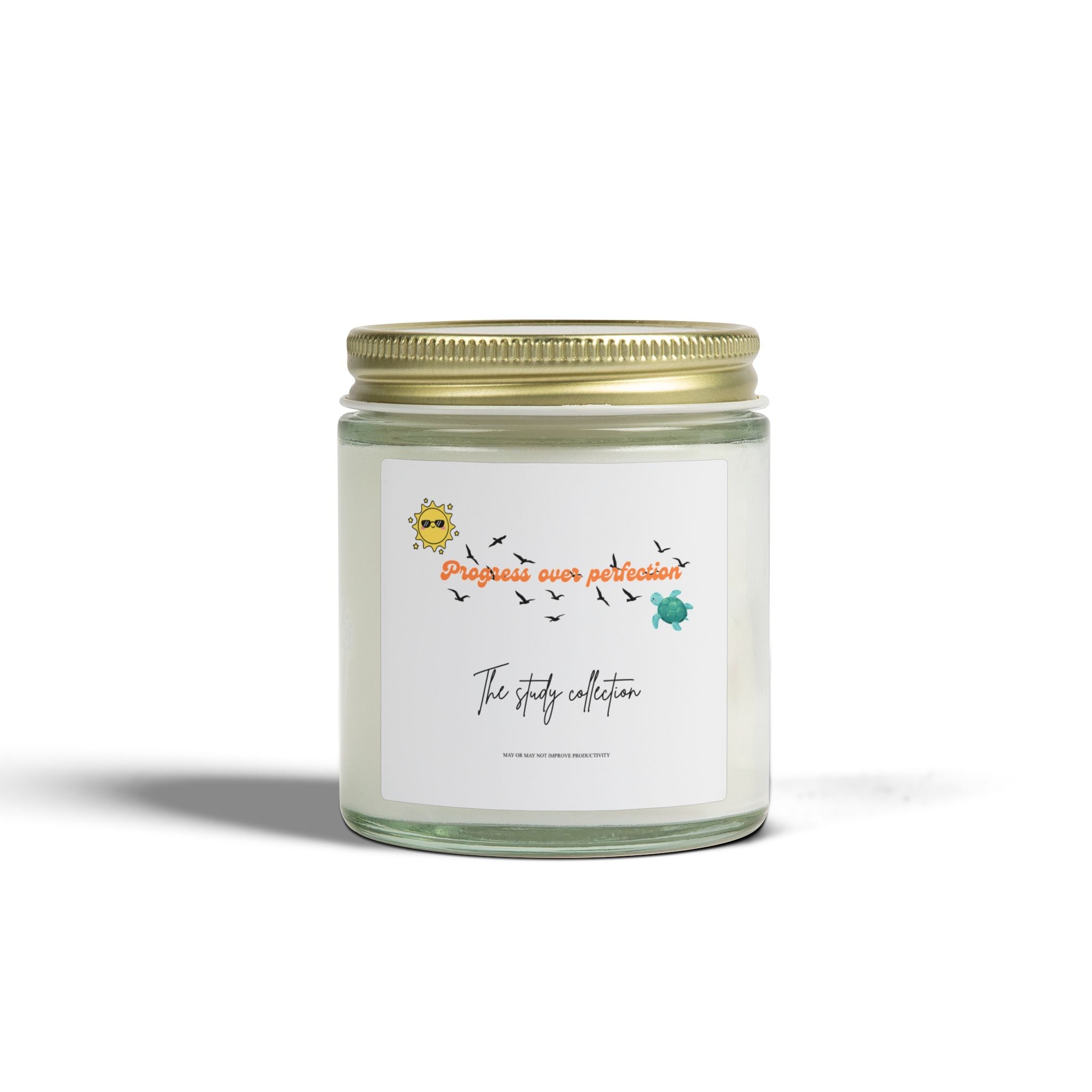 Progress Over Perfection Scented Candle — Coconut Apricot Wax (4oz & 9oz)