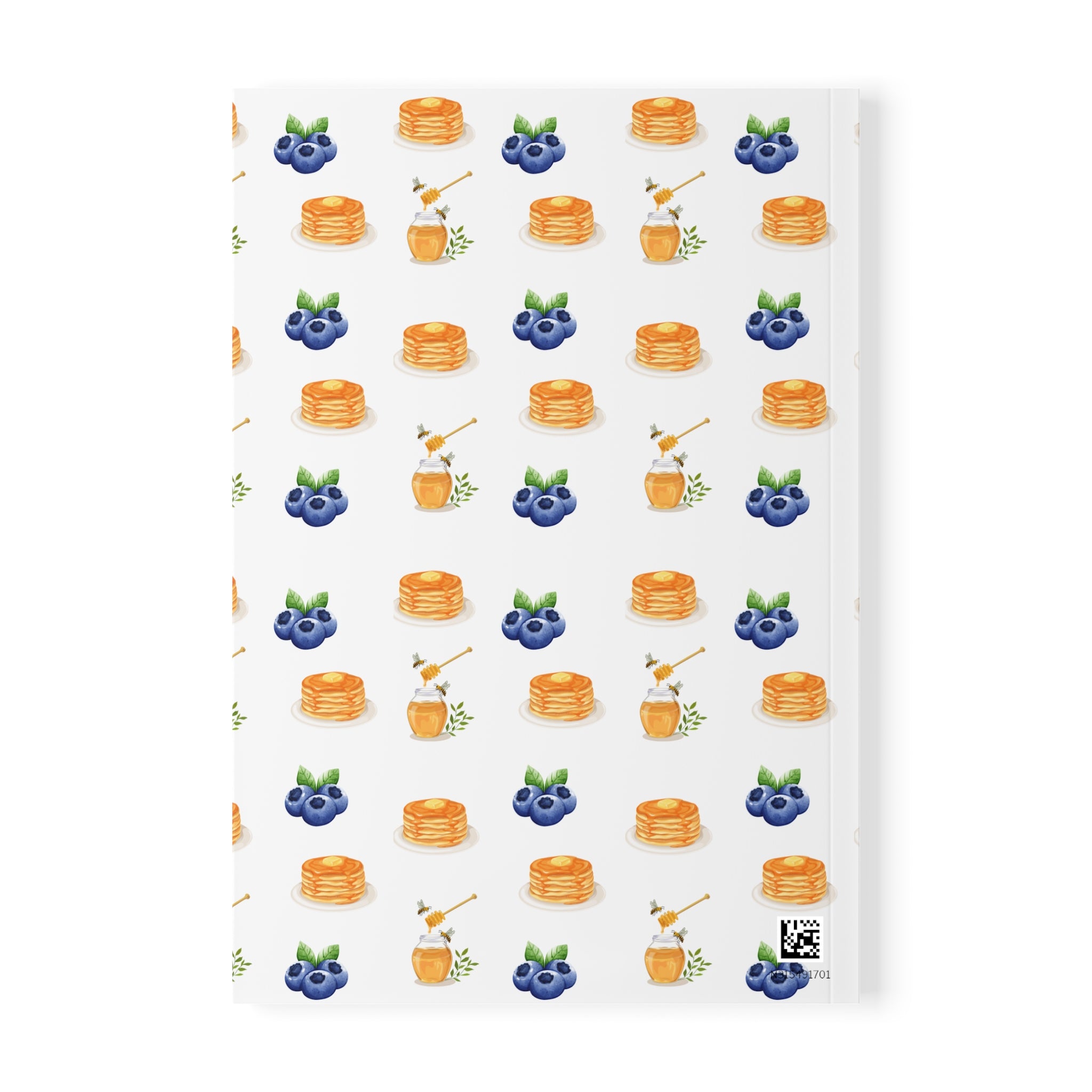 Blueberry & Honey Pancakes A5 Notebook — Cute Productivity Journal