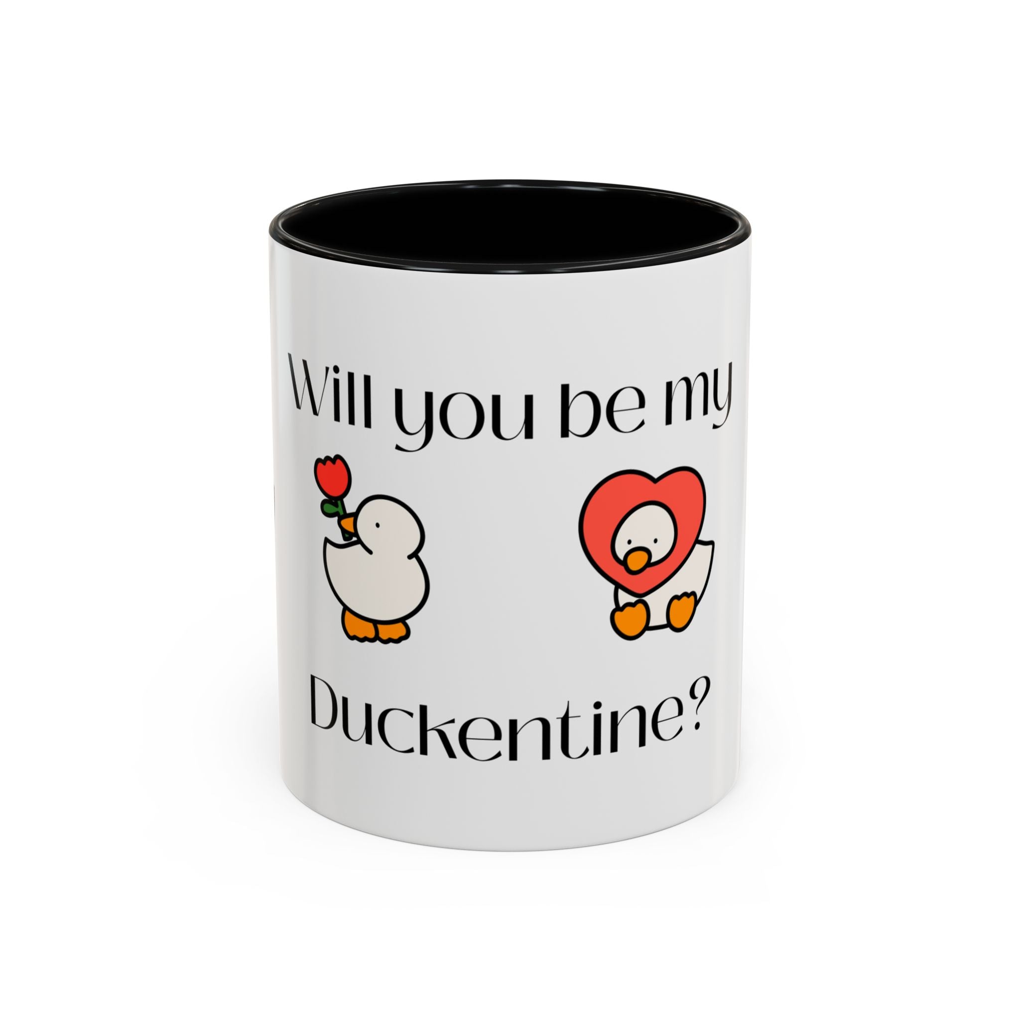 Duckentine Coffee Mug – "Will You Be My Duckentine?" Cute Valentine Gift