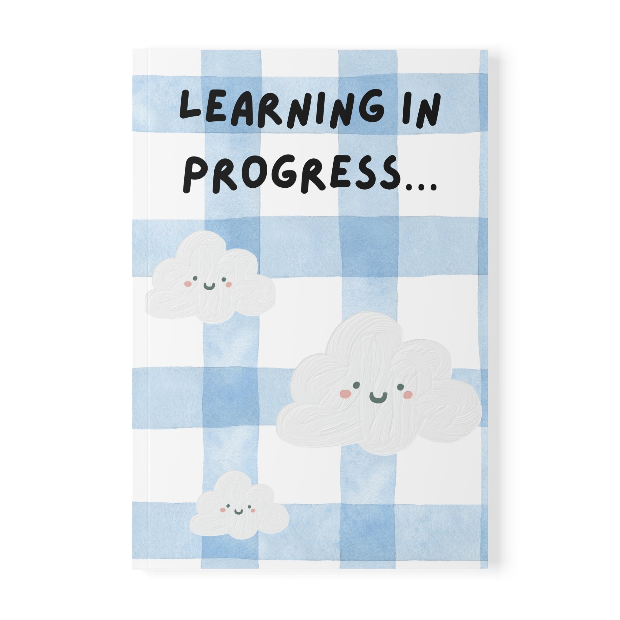 Blue Cloud Pattern A5 Notebook, Softcover Journal for Notes & Organization