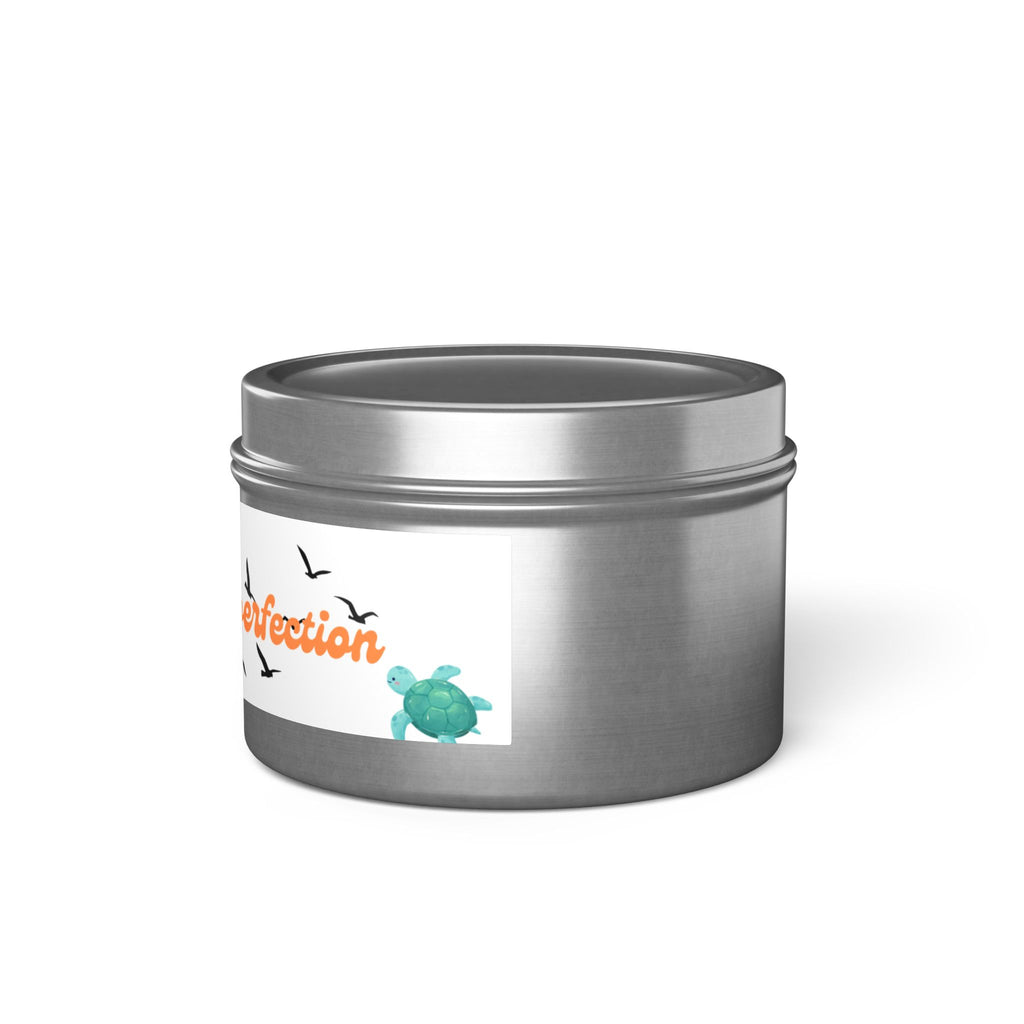 Tin Candle — “Progress Over Perfection” Motivational Scented Tin Candle