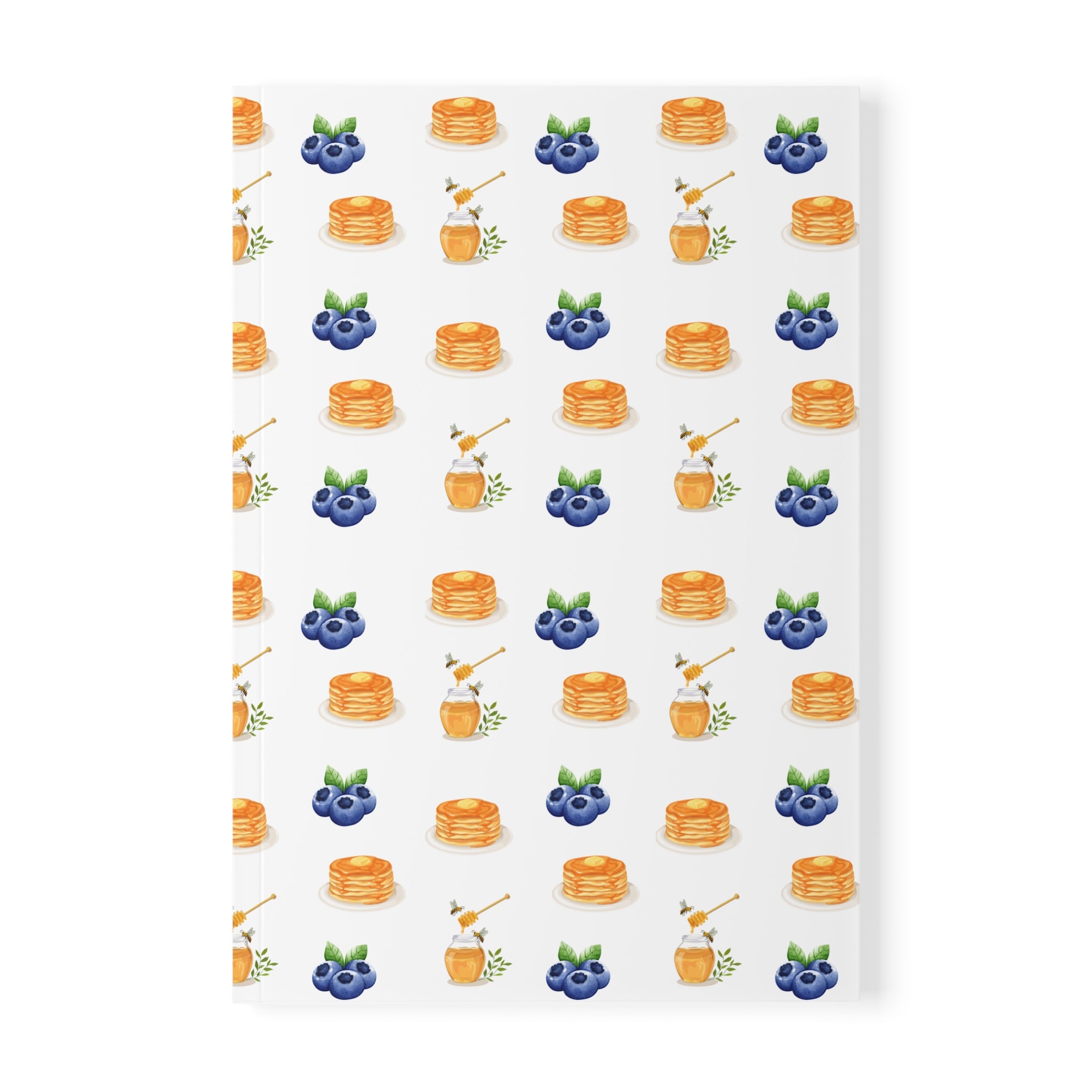 Blueberry & Honey Pancakes A5 Notebook — Cute Productivity Journal