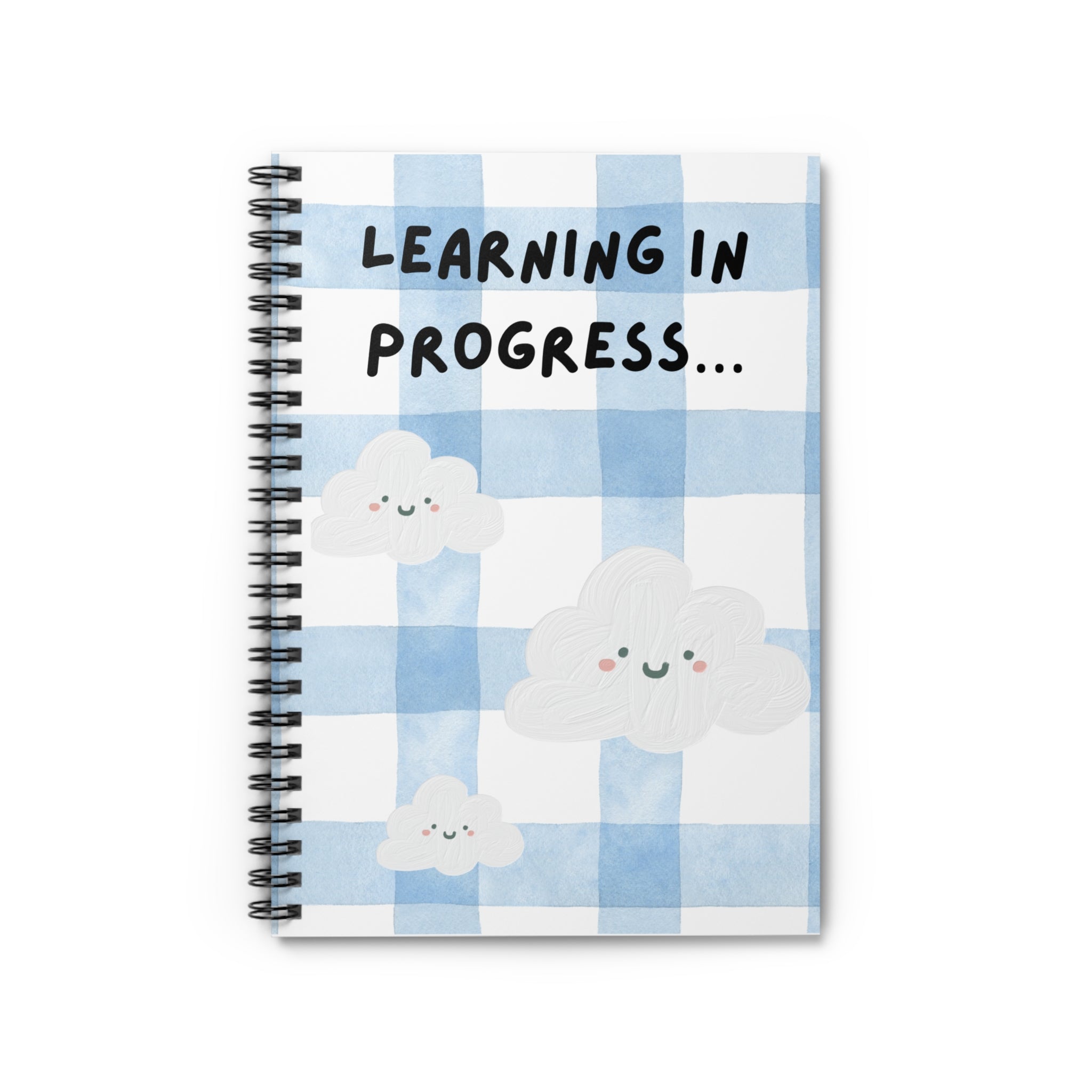 Cute Cloud Spiral Notebook — Ruled Journal with Adorable Cloud Design