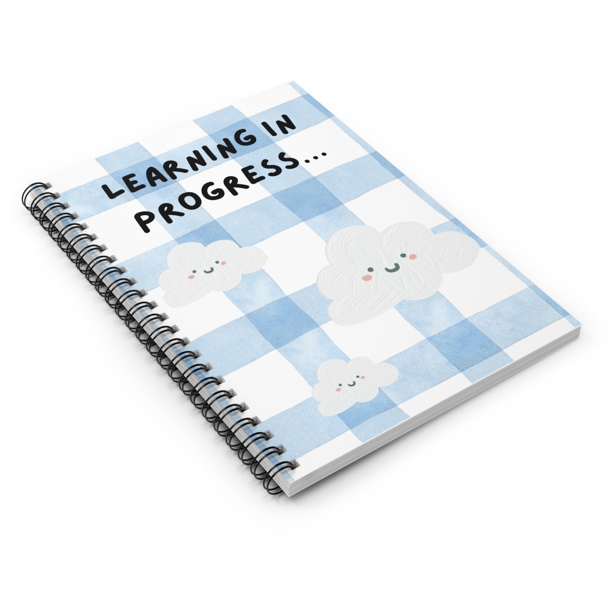 Cute Cloud Spiral Notebook — Ruled Journal with Adorable Cloud Design