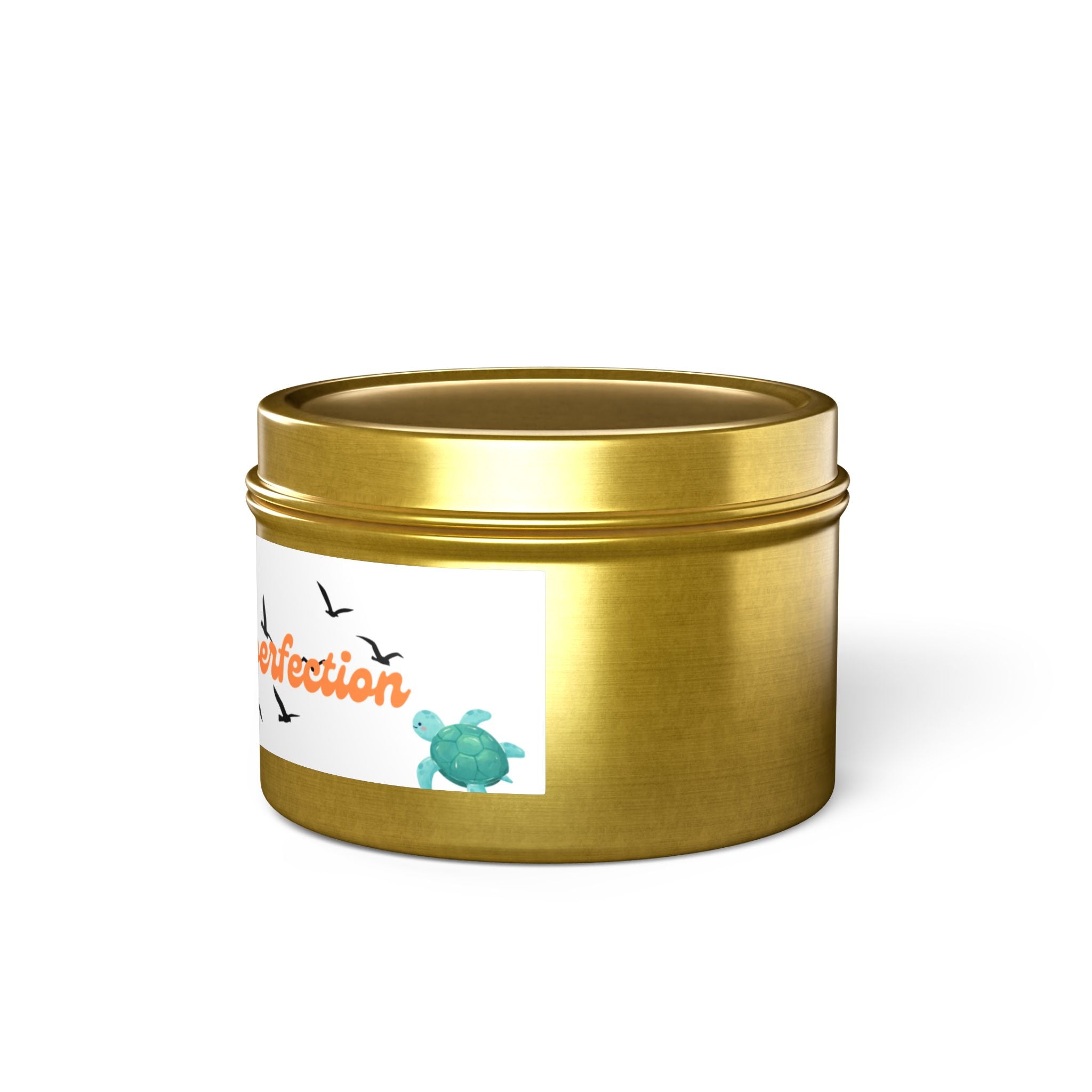 Tin Candle — “Progress Over Perfection” Motivational Scented Tin Candle