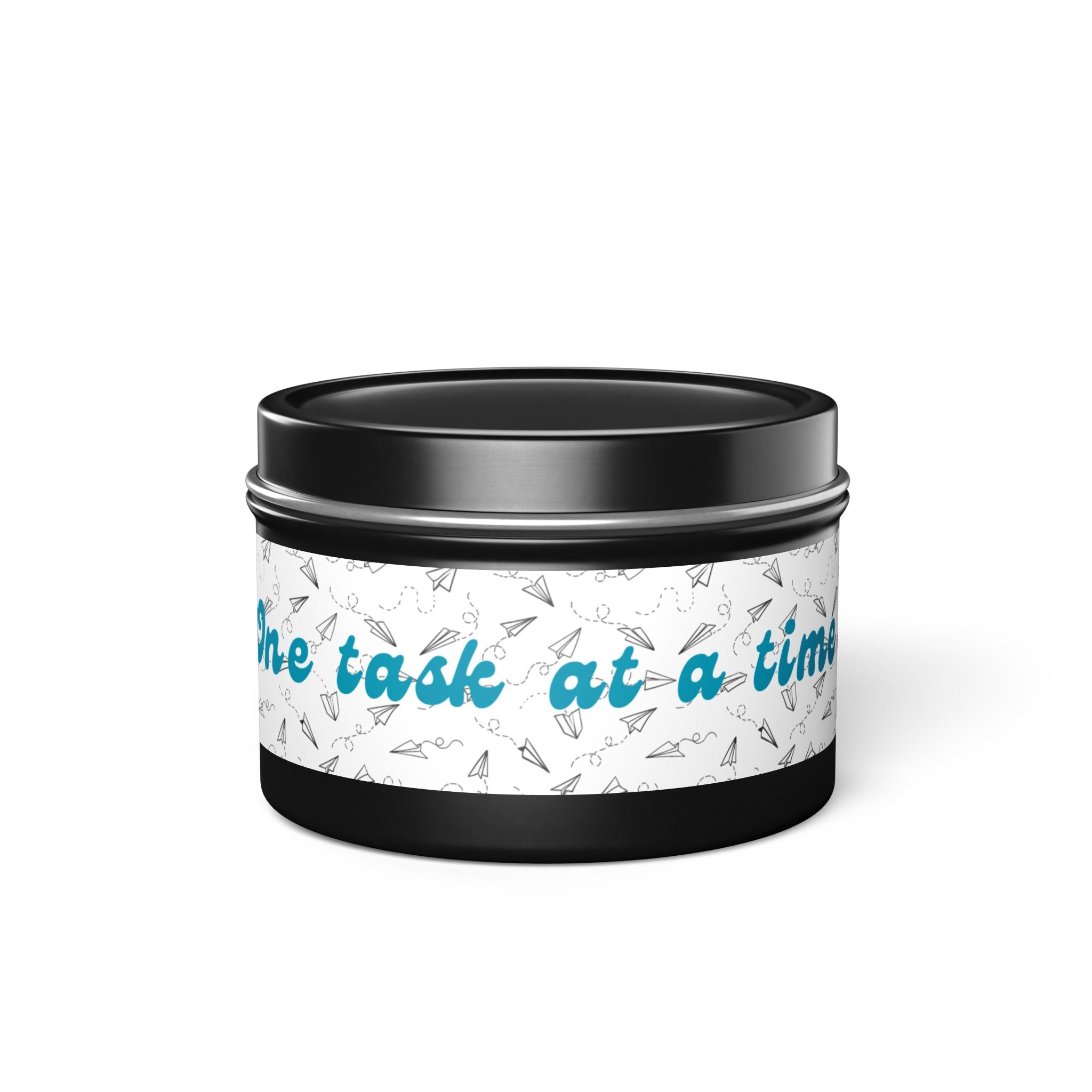 Motivational Tin Candle — “One Task at a Time” Focus & Productivity Gift