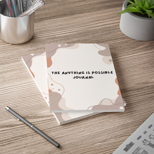 Anything Is Possible A5 Softcover Notebook — Inspirational Journal for Motivation & Organization