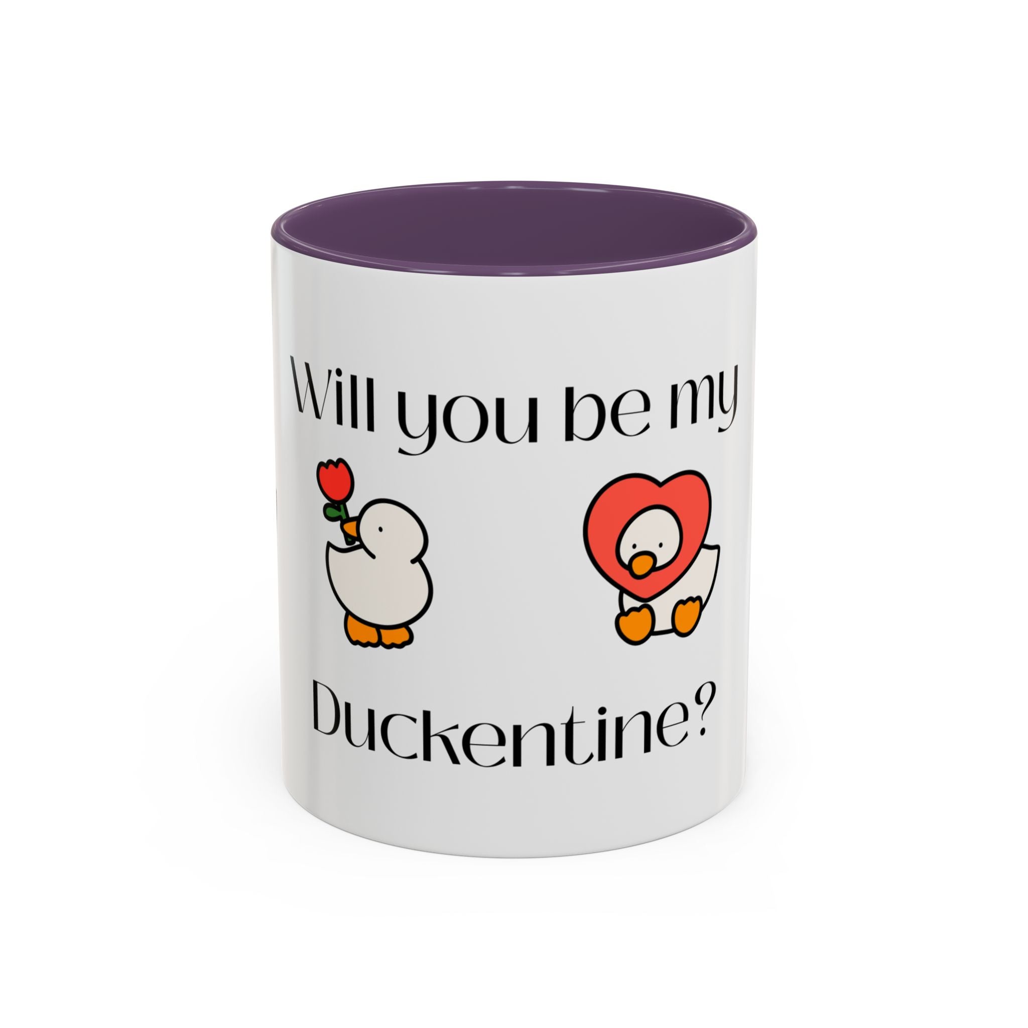 Duckentine Coffee Mug – "Will You Be My Duckentine?" Cute Valentine Gift