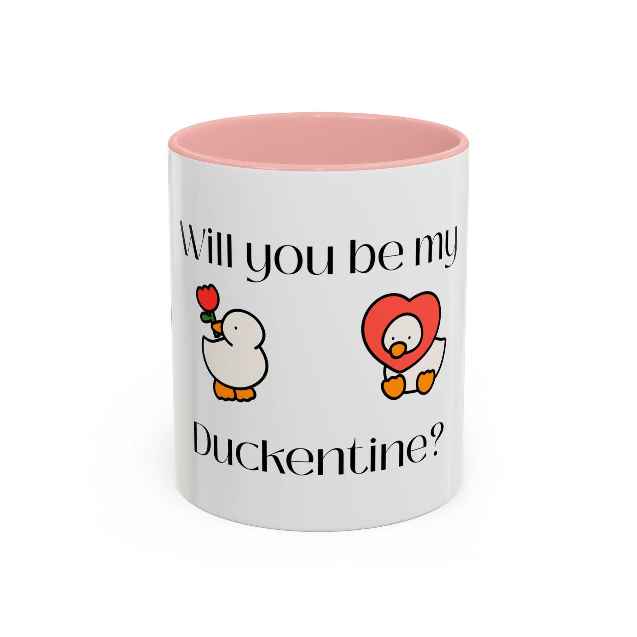 Duckentine Coffee Mug – "Will You Be My Duckentine?" Cute Valentine Gift