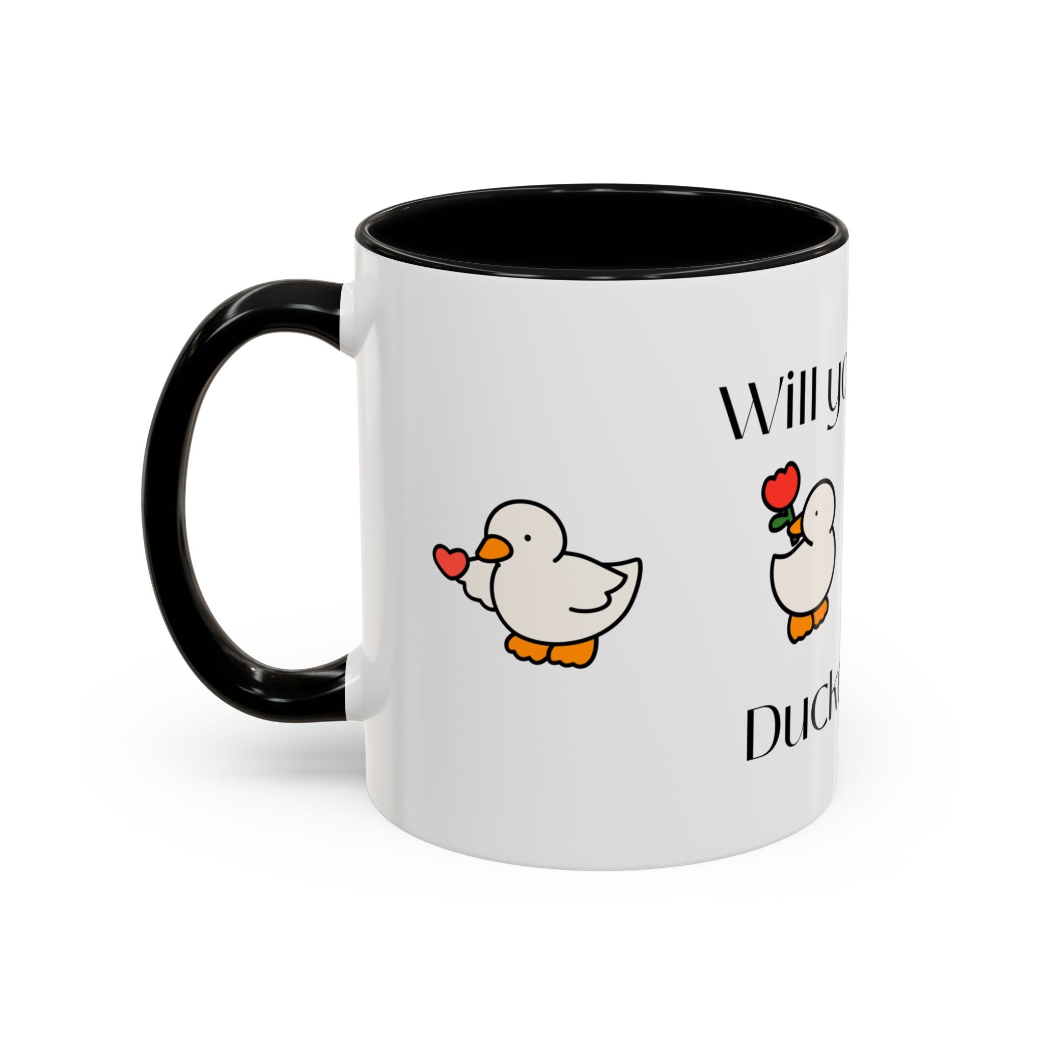 Duckentine Coffee Mug – "Will You Be My Duckentine?" Cute Valentine Gift