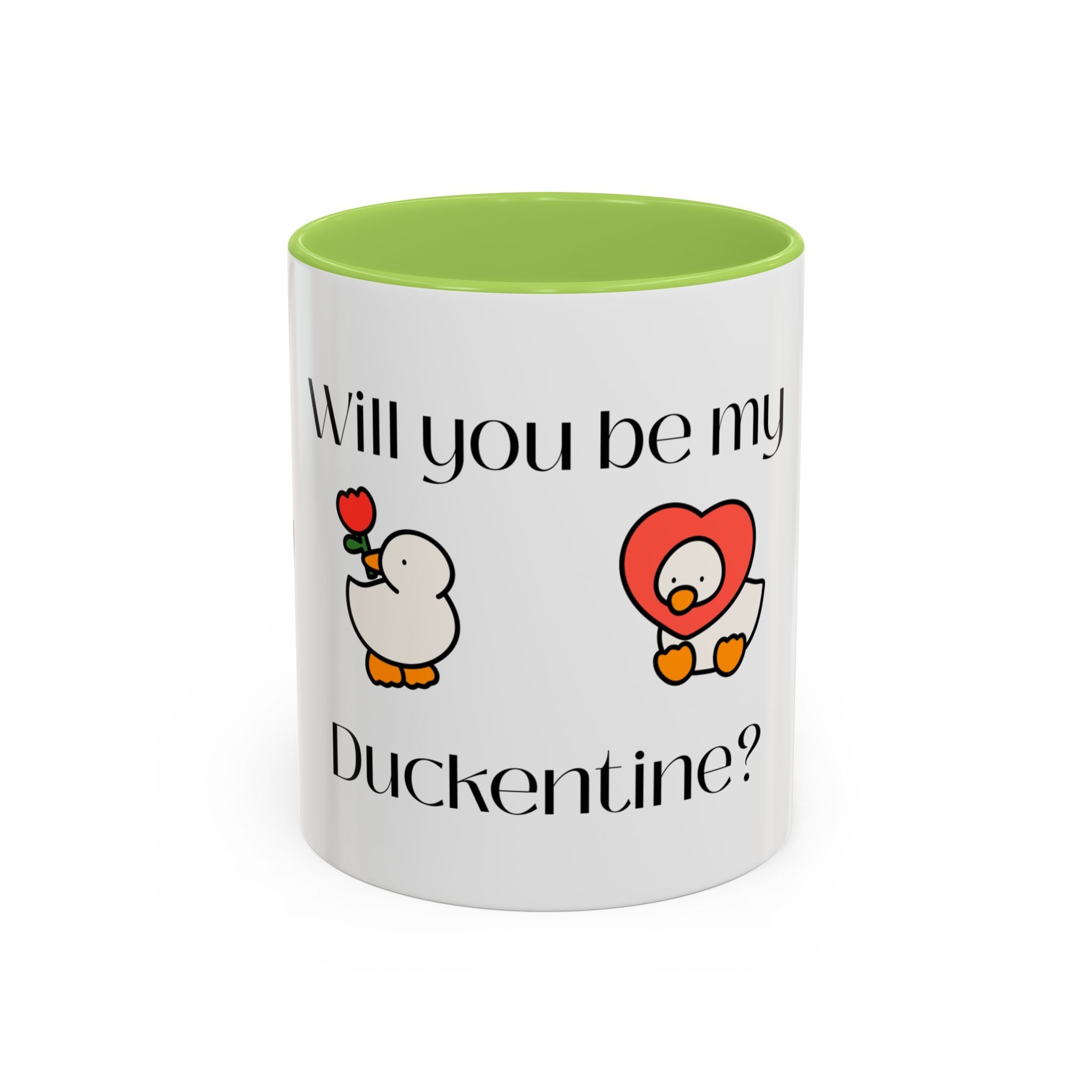 Duckentine Coffee Mug – "Will You Be My Duckentine?" Cute Valentine Gift
