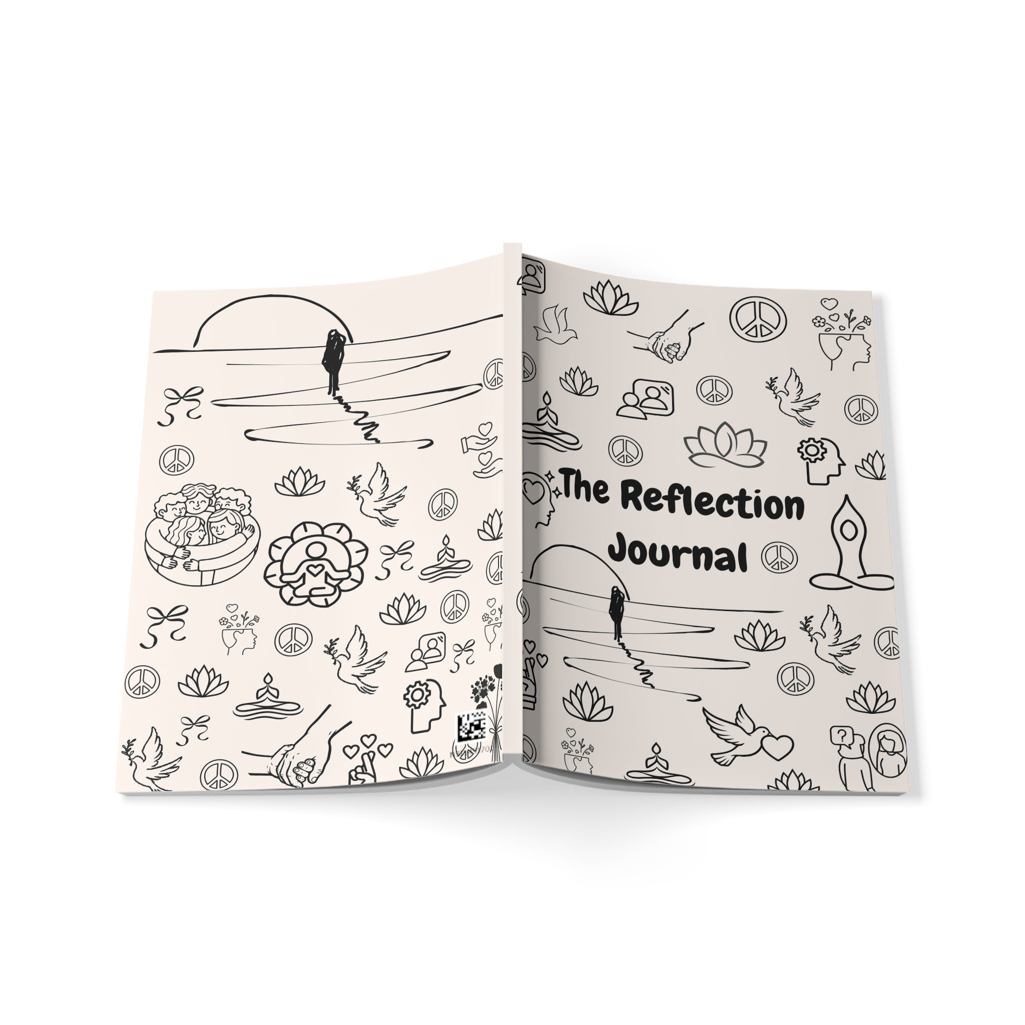 Self-Reflection A5 Notebook — Spiritual Journaling & Productivity Planner