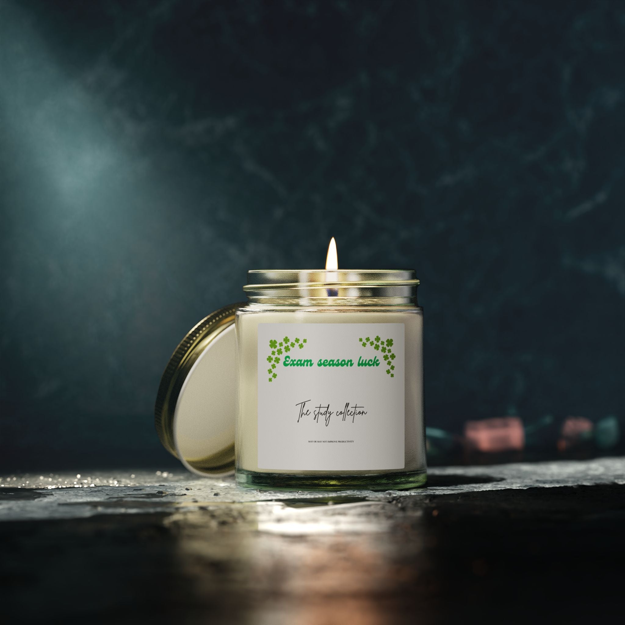 Scented Candle — Coconut Apricot Wax (Exam Season Luck)