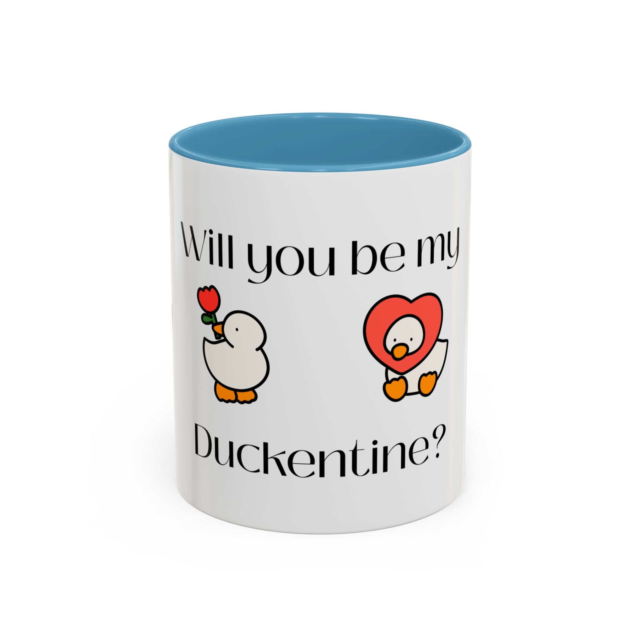 Duckentine Coffee Mug – "Will You Be My Duckentine?" Cute Valentine Gift
