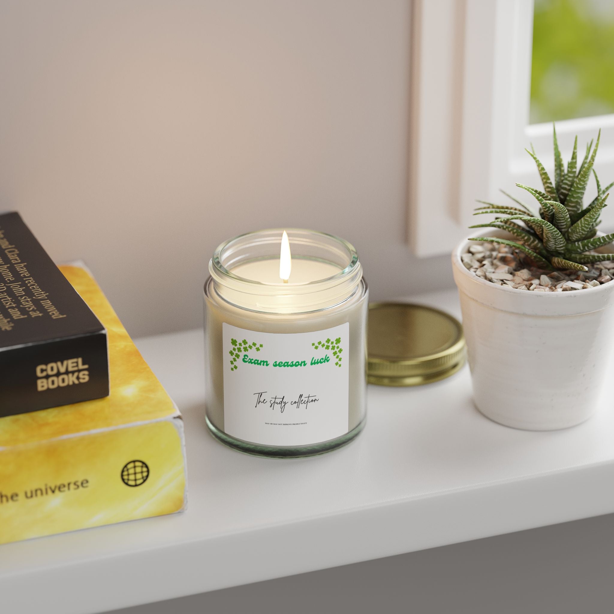 Scented Candle — Coconut Apricot Wax (Exam Season Luck)