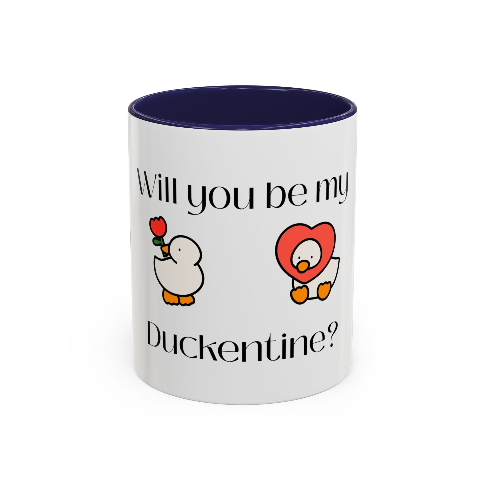 Duckentine Coffee Mug – "Will You Be My Duckentine?" Cute Valentine Gift