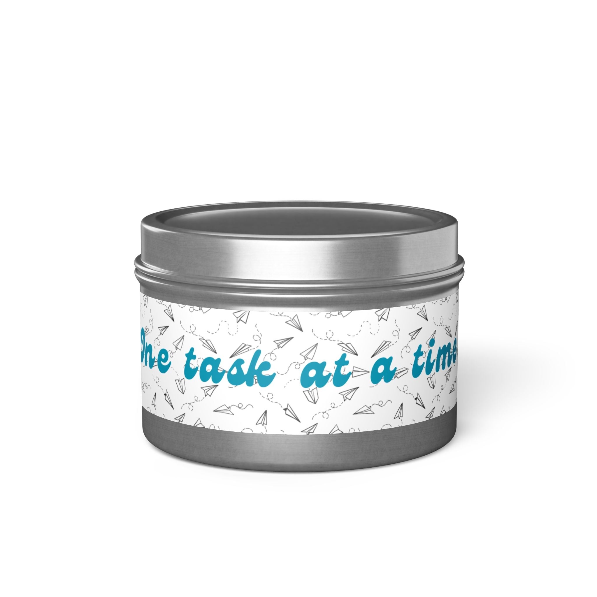 Motivational Tin Candle — “One Task at a Time” Focus & Productivity Gift
